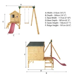 Mercia 4ft X 4ft Snug Wooden Playhouse With Tower - Installation Included 18 Mercia 4ft X 4ft Snug Wooden Playhouse With Tower - Installation Included -Best Home Furnishing Store 13555805 1955027846349771