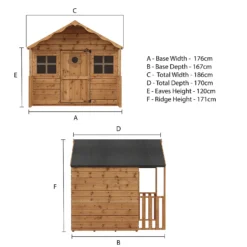 Mercia 5ft X 6ft Honeysuckle Wooden Playhouse - Installation Included -Best Home Furnishing Store 13555809 8604949337194538