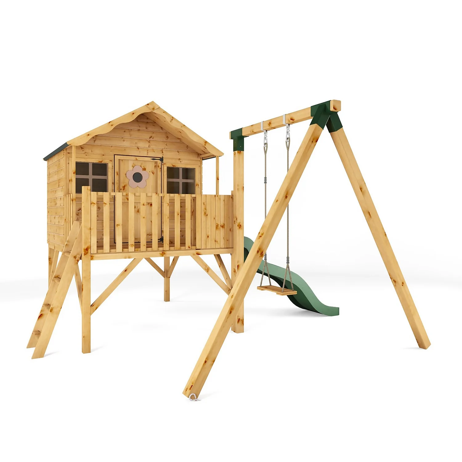 Mercia 5ft X 6ft Honeysuckle Wooden Playhouse 1 Mercia 5ft X 6ft Honeysuckle Wooden Playhouse