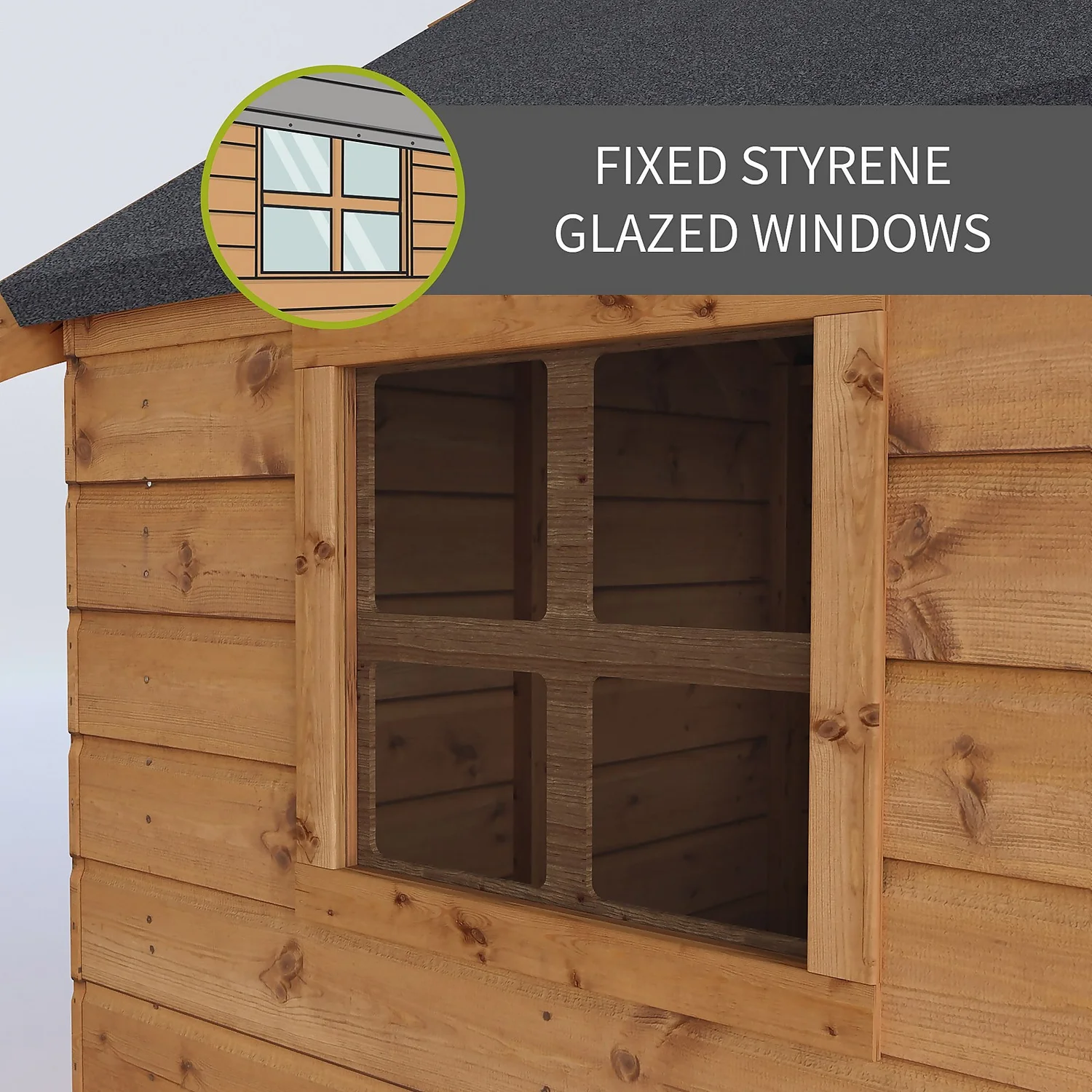 Mercia 5ft X 6ft Honeysuckle Wooden Playhouse 3 Mercia 5ft X 6ft Honeysuckle Wooden Playhouse - Image 3