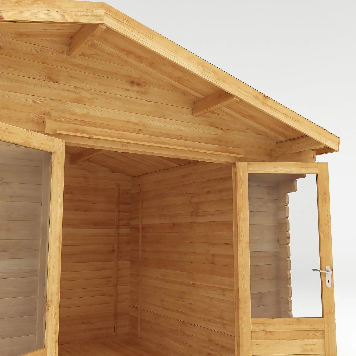 Mercia 4m X 3m Garden Retreat Log Cabin 34mm 3 Mercia 4m X 3m Garden Retreat Log Cabin 34mm - Image 3