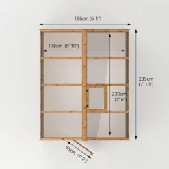 Mercia Wooden Greenhouse - 8x6ft 19 Mercia Wooden Greenhouse - 8x6ft -Best Home Furnishing Store 13626876 2715028840056931