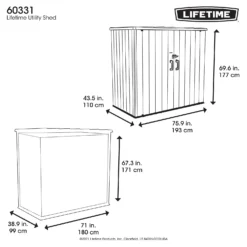 Lifetime Plastic Outdoor Utility Shed -Best Home Furnishing Store 13660825 2034949054210748
