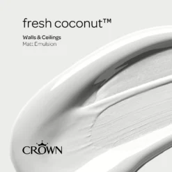 Crown Matt Emulsion Paint Fresh Coconut - Tester 40ml -Best Home Furnishing Store 13806974 1064963827956847