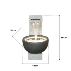 Stylish Fountain Solitary Pour Water Feature With LEDs -Best Home Furnishing Store 13846046 1294978880968719