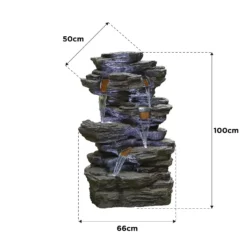 Stylish Fountain Hinoki Springs Water Feature With LEDs 11 Stylish Fountain Hinoki Springs Water Feature With LEDs -Best Home Furnishing Store 13846067 1224962027971052