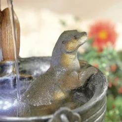 Stylish Fountain Playful Otters Water Feature With LEDs -Best Home Furnishing Store 13846072 1744962027851034
