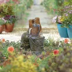 Stylish Fountain Playful Otters Water Feature With LEDs -Best Home Furnishing Store 13846072 1994962027889299