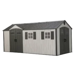 Lifetime 17.5 X 8ft Dual Entry Outdoor Storage Shed - Installation Included