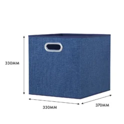 Clever Cube Fabric Insert - Set Of 2 - Steel Blue -Best Home Furnishing Store 13911397 2654981913057490