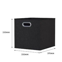 Clever Cube Fabric Insert - Set Of 2 - Woven Pepper -Best Home Furnishing Store 13911401 1444981913042289