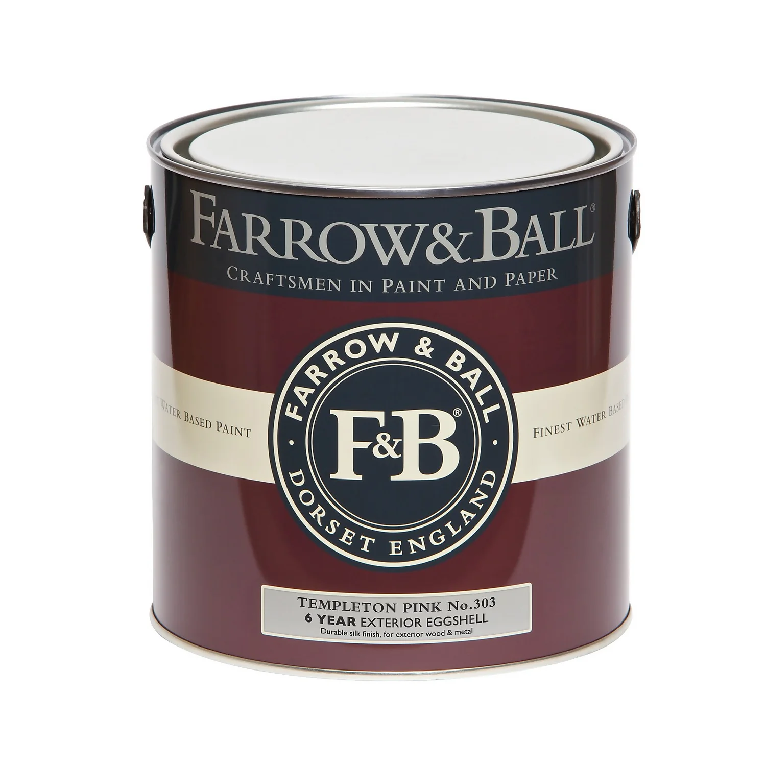 Farrow & Ball Exterior Eggshell Paint No.303 Templeton Pink - 2.5L 3 Farrow & Ball Exterior Eggshell Paint No.303 Templeton Pink - 2.5L - Image 3