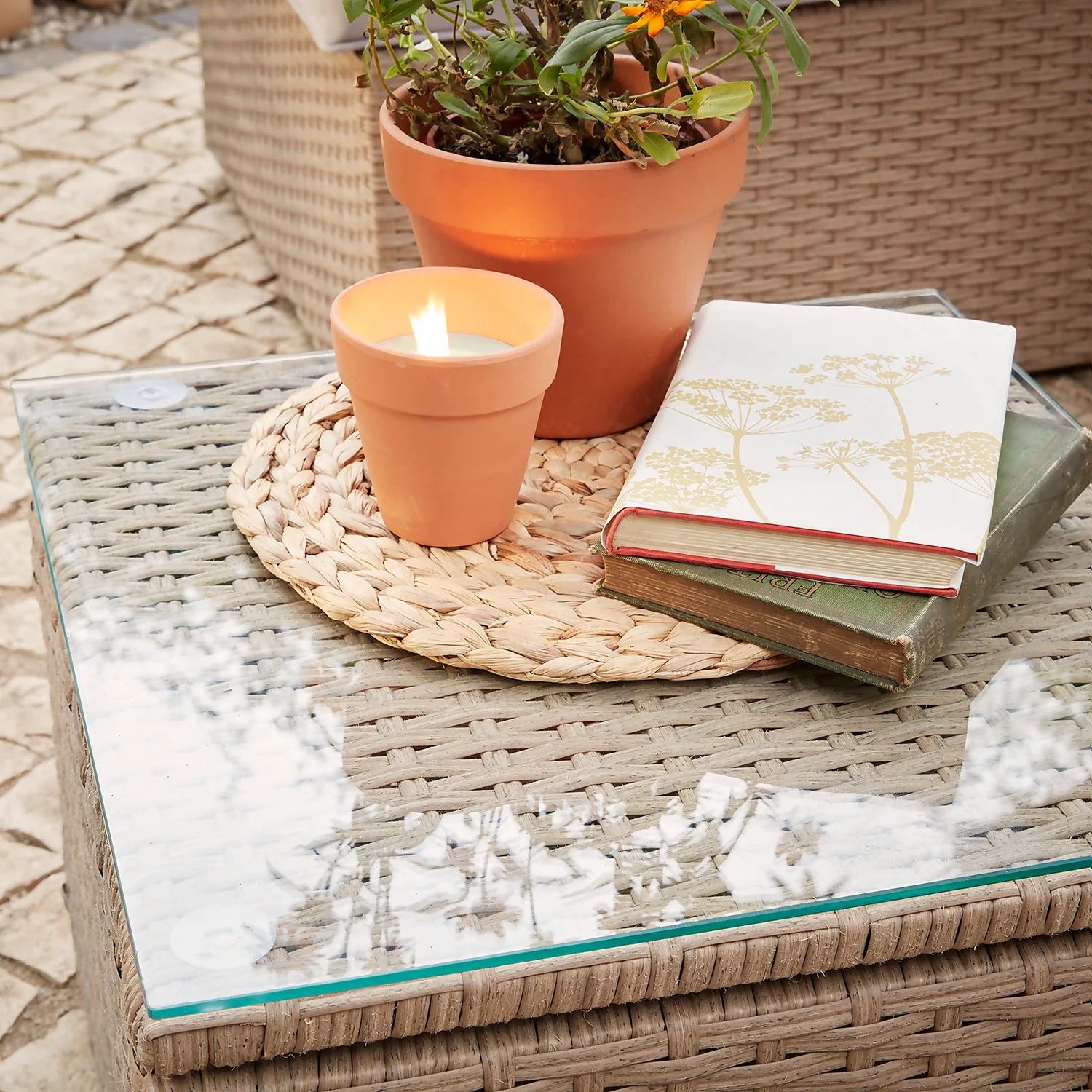 Alexandria Rattan Effect Garden Corner Sofa Set 5 Alexandria Rattan Effect Garden Corner Sofa Set - Image 5