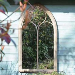 MirrorOutlet Somerley Chapel Arch Metal Garden Mirror - 112x61cm -Best Home Furnishing Store 13950555 1704987139189172