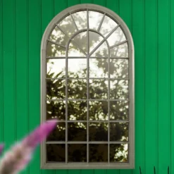 MirrorOutlet Somerley Eden Country Arch Large Metal Garden Mirror - 129x76cm -Best Home Furnishing Store 13950557 1934987139911914