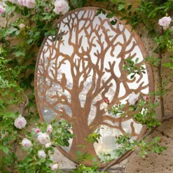 MirrorOutlet Bird Round Garden Mirror - 60cm -Best Home Furnishing Store 13950588 9794987140016602