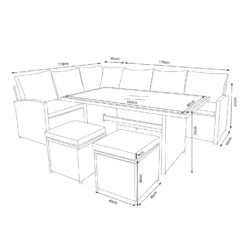 Matara Rattan Effect Corner Sofa Set -Best Home Furnishing Store 13951470 2105021609466129