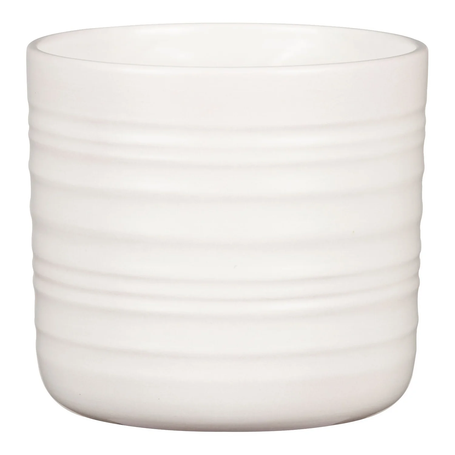 Scheurich Ripple White Indoor Pot - 20cm 1 Scheurich Ripple White Indoor Pot - 20cm
