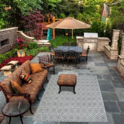 Homebase Outdoor Rug - Grey 120x180cm -Best Home Furnishing Store 13953335 3724989199317315