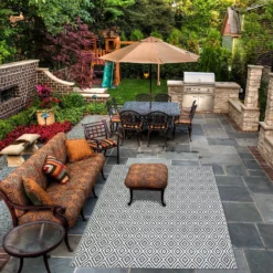 Homebase Outdoor Rug - Grey 160x230cm -Best Home Furnishing Store 13953337 9194989199353489