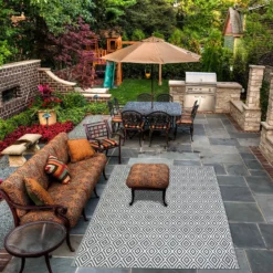 Homebase Outdoor Rug - Grey 240x300cm -Best Home Furnishing Store 13953340 6054989199320450