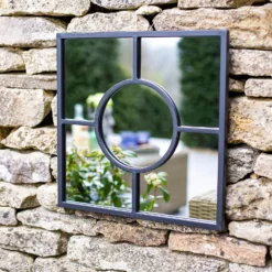 Black Square Garden Mirror 8 Black Square Garden Mirror -Best Home Furnishing Store 13965928 1205001706754961