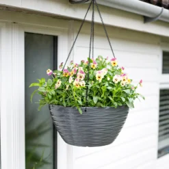 Wave Hanging Basket Charcoal - 35cm -Best Home Furnishing Store 13973619 8425011239864117