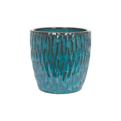 Chiswick Textured Pot Green - 18cm