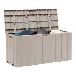 Toomax Bravo Garden Storage Box 270L - Warm Grey -Best Home Furnishing Store 13997481 5245004537169884