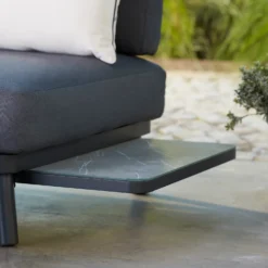 Heba Grey Metal Garden Corner Sofa Set -Best Home Furnishing Store 14005702 1595022704432172