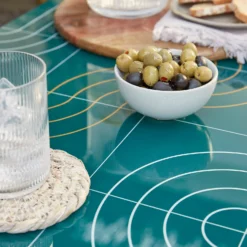 Omari Metal Garden Sofa Set - Teal & Gold 14 Omari Metal Garden Sofa Set - Teal & Gold -Best Home Furnishing Store 14005703 1275022638104623