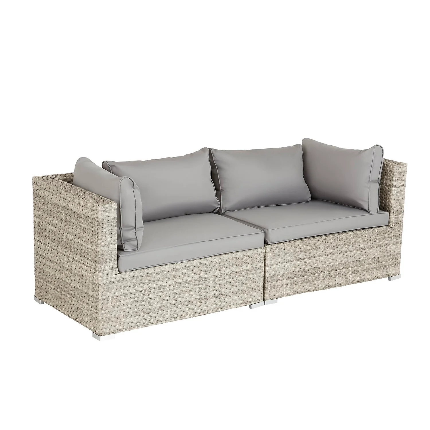 Cairo Grey Rattan Effect Garden Sofa Set 4 Cairo Grey Rattan Effect Garden Sofa Set - Image 4