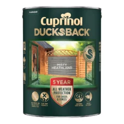 Cuprinol Ducksback Shed & Fence Paint Misty Heathland - 5L 8 Cuprinol Ducksback Shed & Fence Paint Misty Heathland - 5L -Best Home Furnishing Store 14231555 3995036400424629