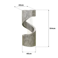 Stylish Fountain Spiral Showers Water Feature With LEDs -Best Home Furnishing Store 14519354 4325047822566918