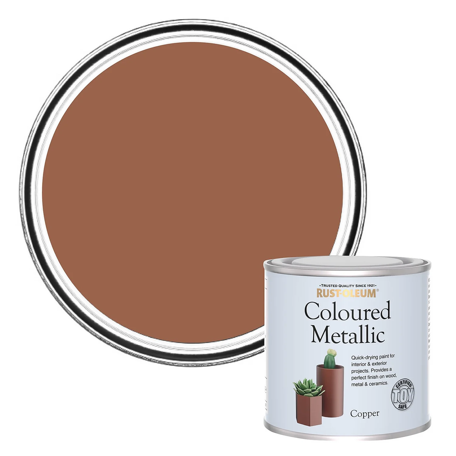 Rust-Oleum Metallic Paint Copper - 250ml 1 Rust-Oleum Metallic Paint Copper - 250ml