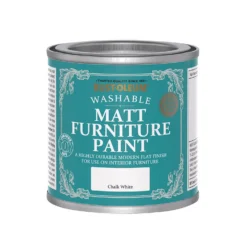 Rust-Oleum Matt Furniture Paint Chalk White - 125ml -Best Home Furnishing Store 14606478 1475053511009070